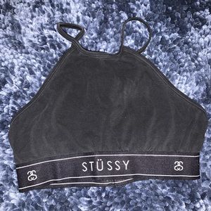 Stussy black bralette